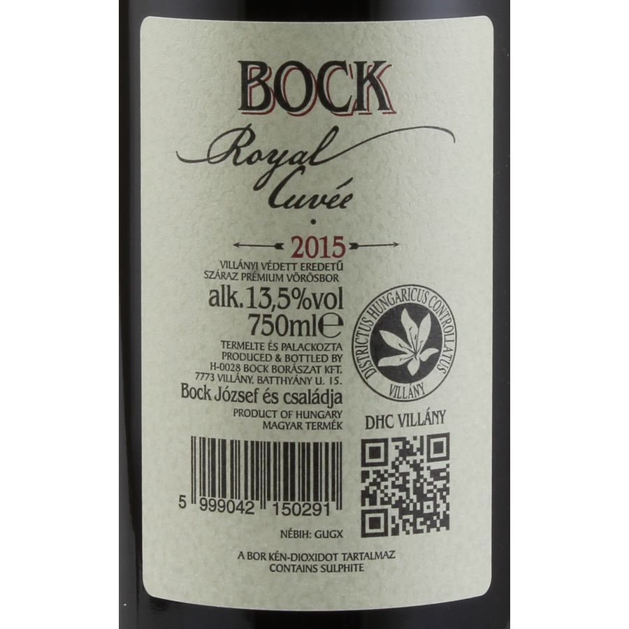 Bock - Royal Cuvée 2015 - Pannon Borbolt